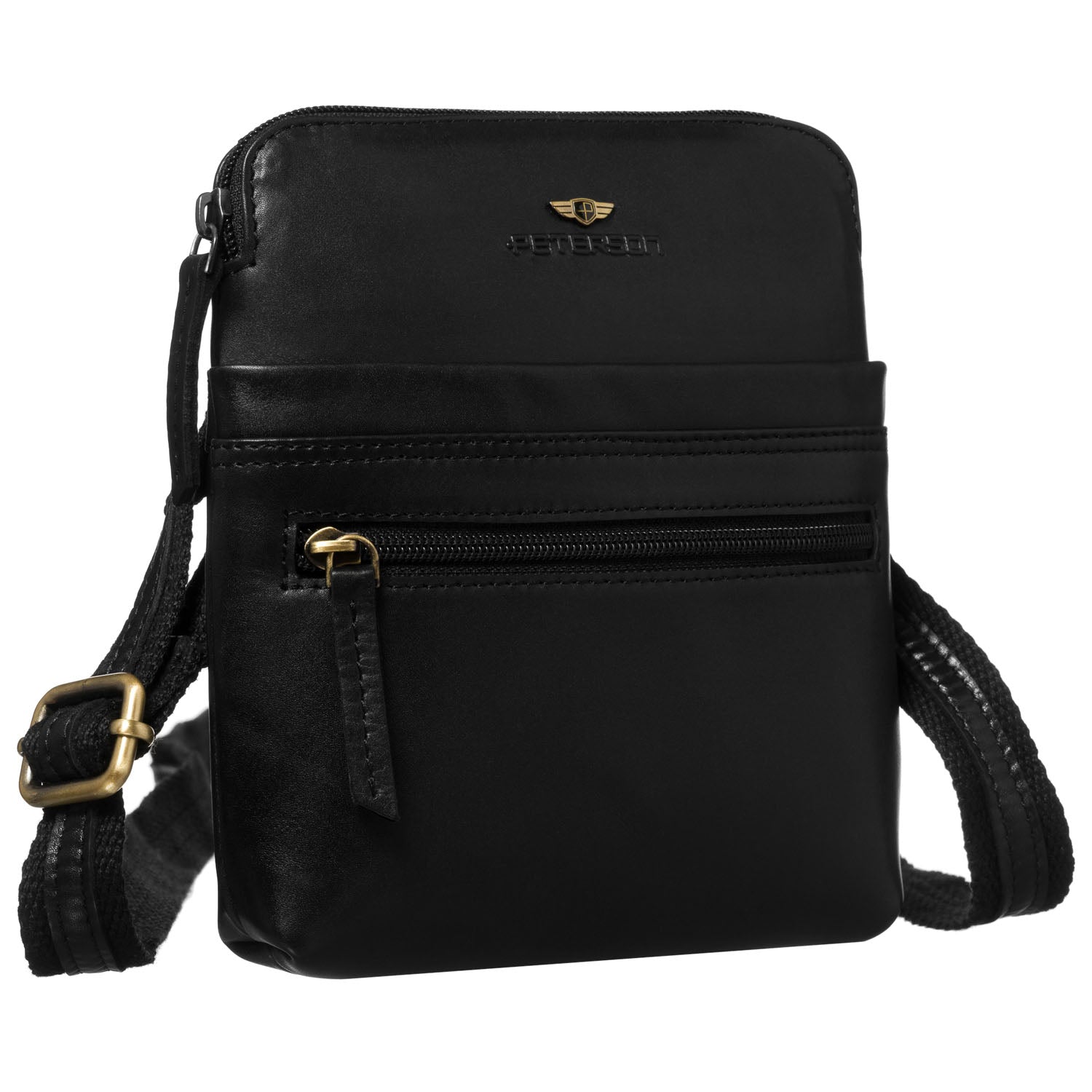 Maža rankinė vyrams Peterson, juoda 0611