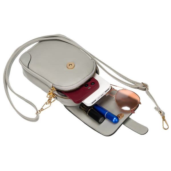 Rankinė maža eko oda Rovicky, pilka R0183