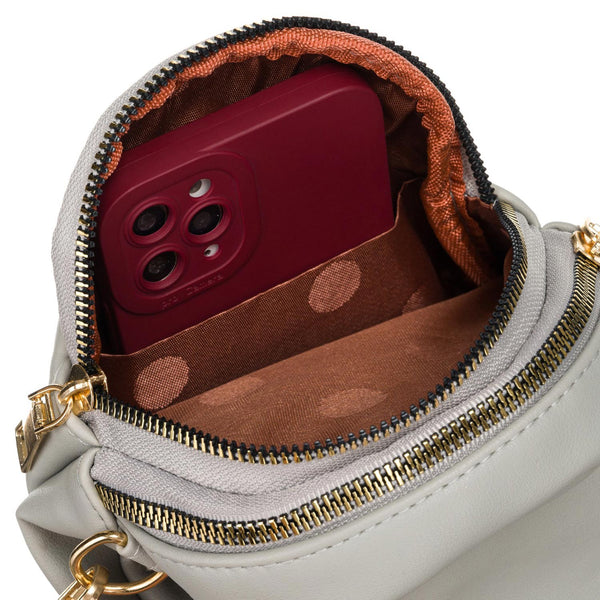 Rankinė maža eko oda Rovicky, pilka R0183