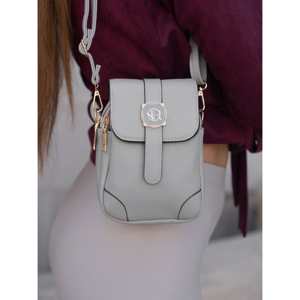 Rankinė maža eko oda Rovicky, pilka R0183