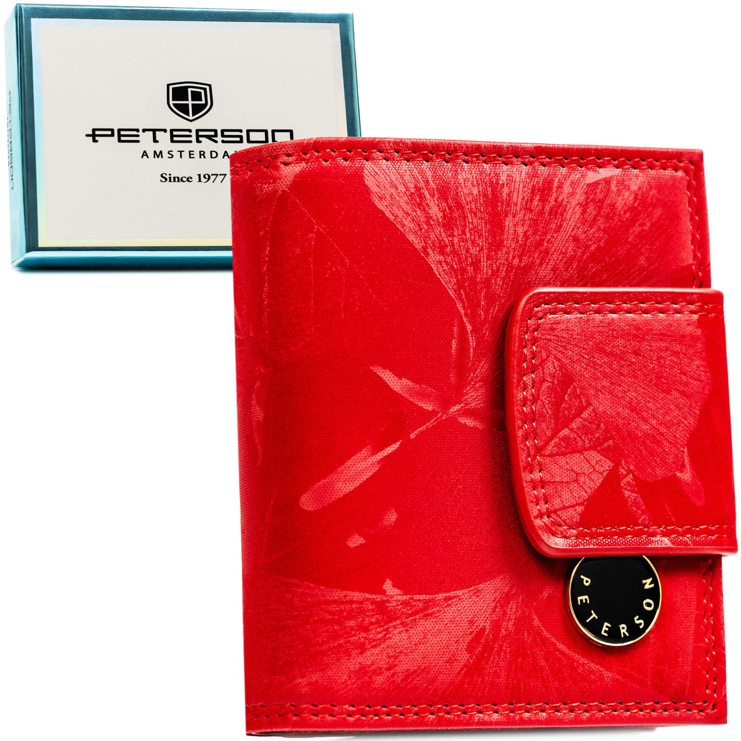 Maža piniginė moterims Peterson, raudona 2654