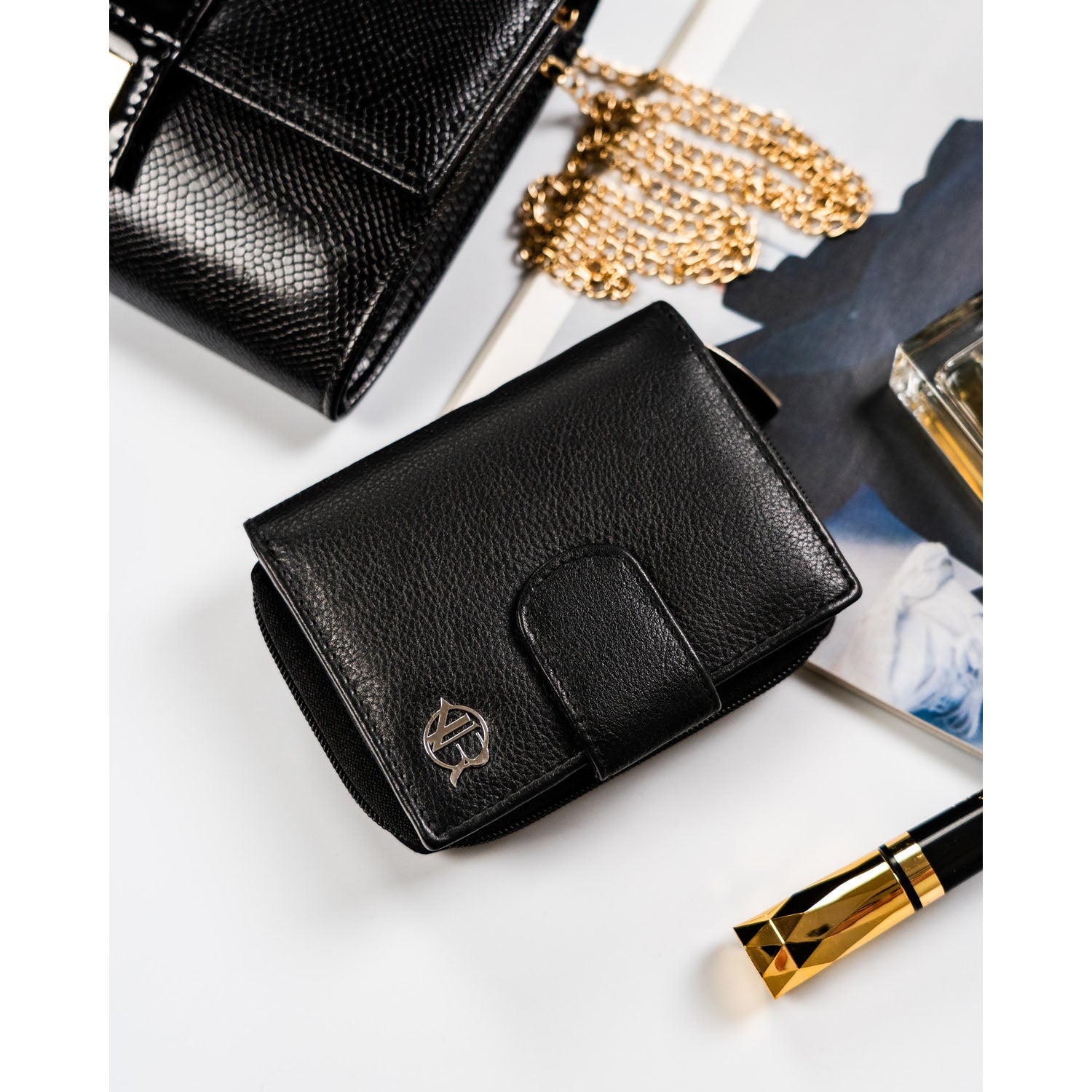 Maža piniginė moterims Rovicky, juoda N455