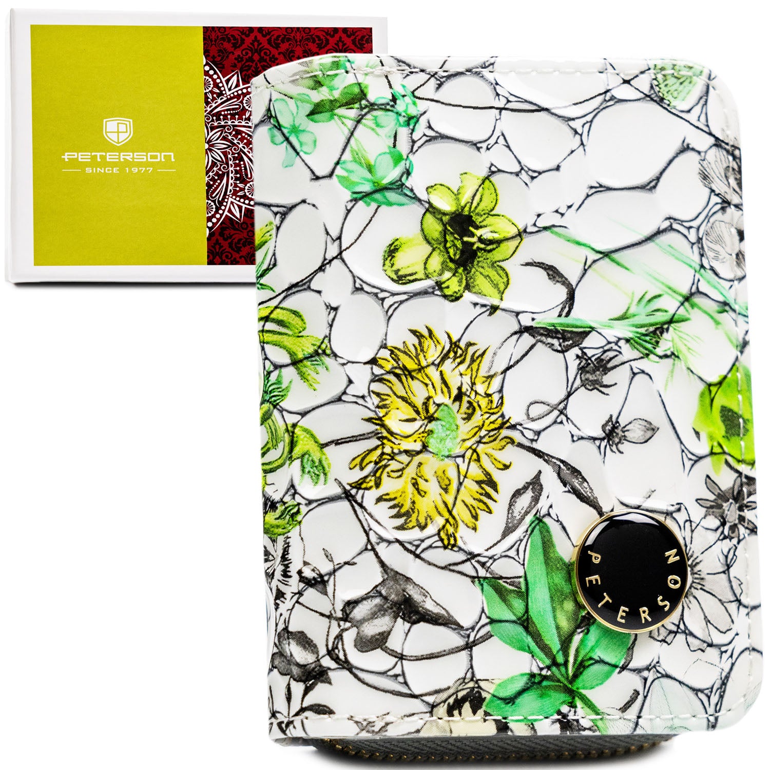 Maža piniginė moterims Peterson, žalia PT38