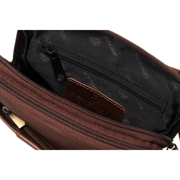 Vidutinė rankinė vyrams Peterson, ruda 6804