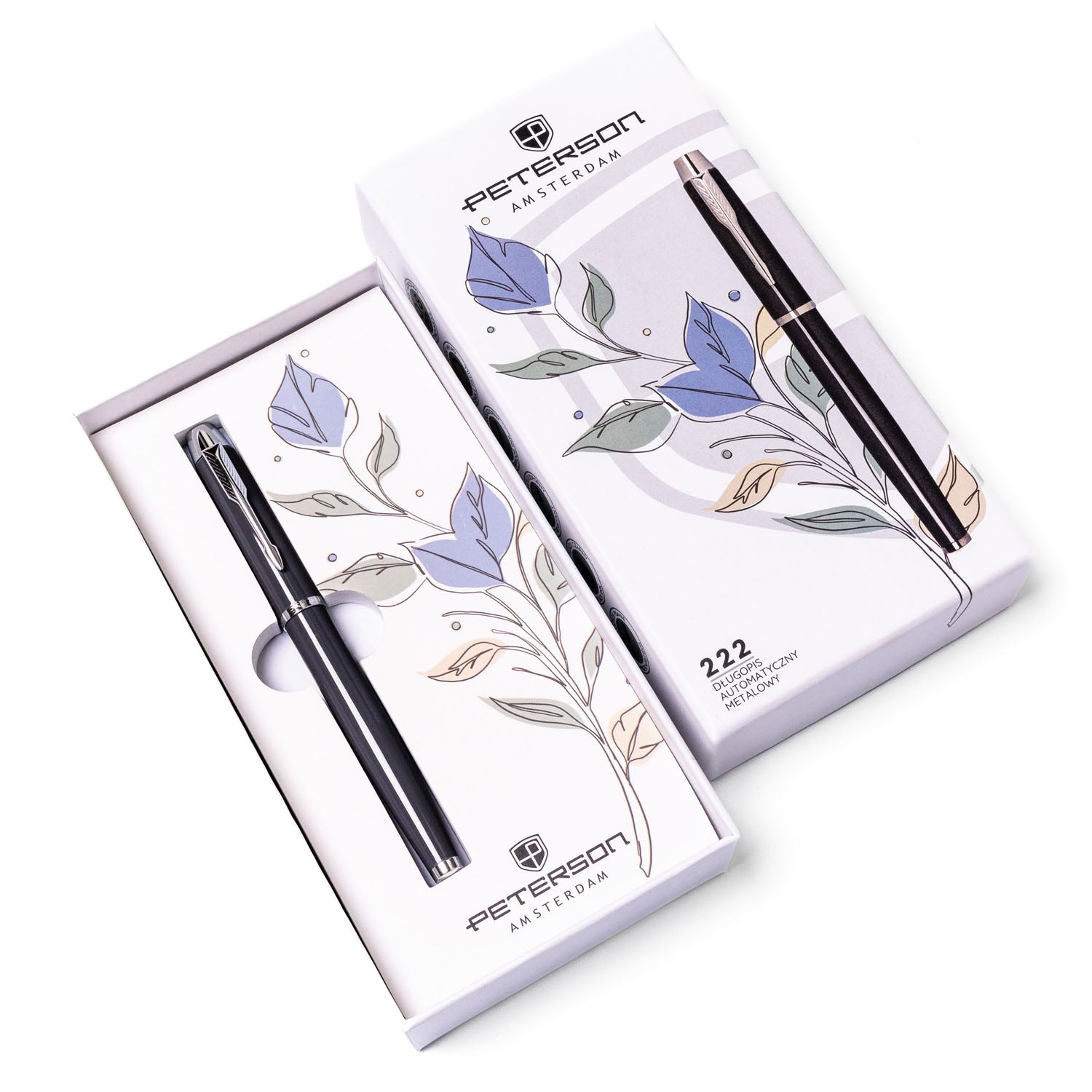 Dovanų rašiklis Peterson, pilka