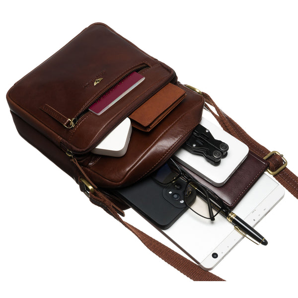 Rankinė vyrams Peterson, ruda R434