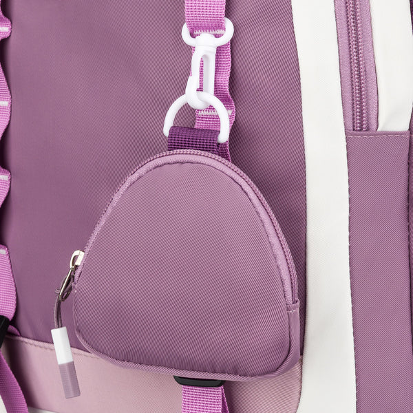 Vidutinė kuprinė moterims Peterson, balta-violetinė