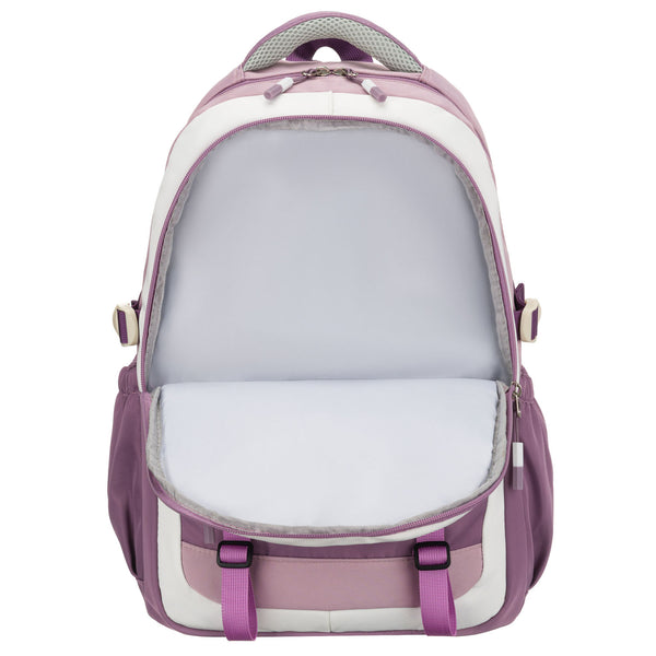 Vidutinė kuprinė moterims Peterson, balta-violetinė