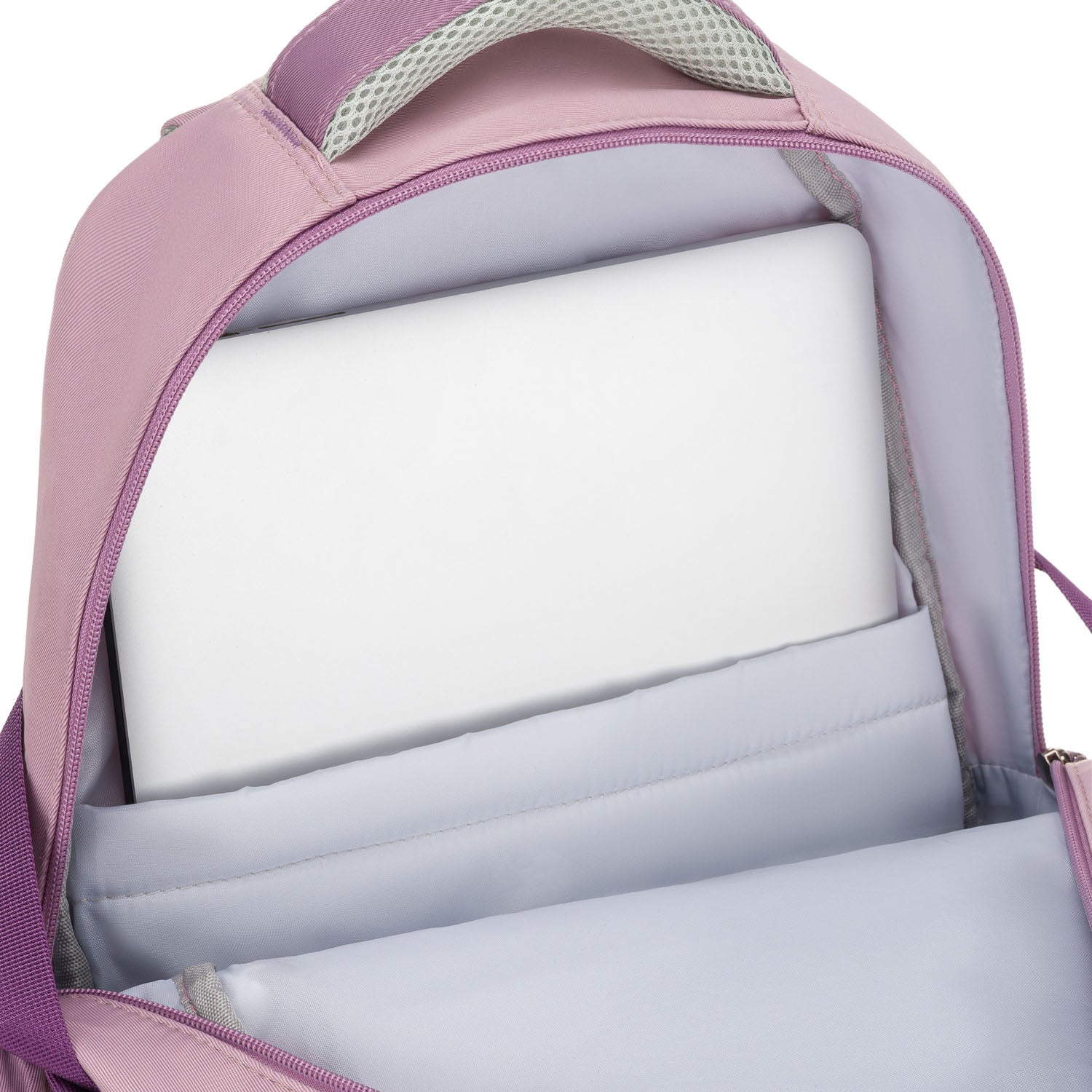 Vidutinė kuprinė moterims Peterson, balta-violetinė