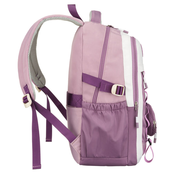 Vidutinė kuprinė moterims Peterson, balta-violetinė