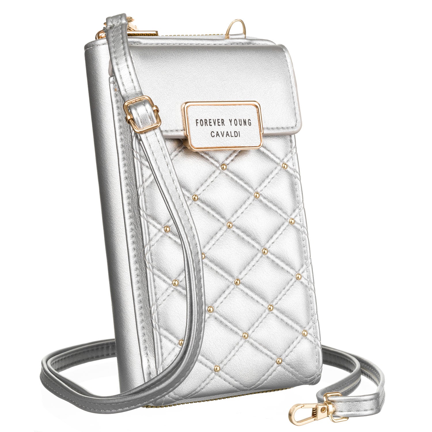 Maža rankinė dirbtinės odos 4U Cavaldi, balta A01 N426