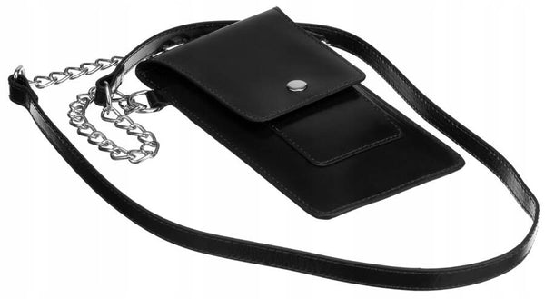 Maža rankinė natūrali oda 4U Cavaldi, juoda A0132