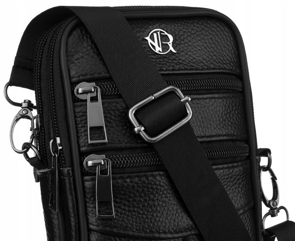 Maža odinė rankinė Rovicky, juoda R2367