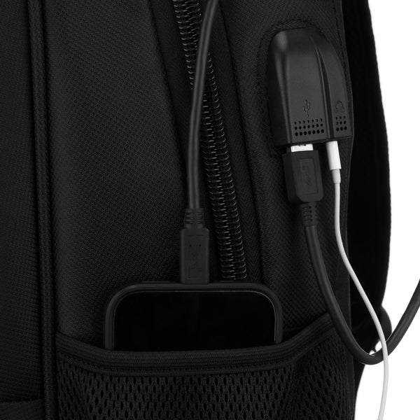 Vidutinis kuprinė unisex Peterson, juoda