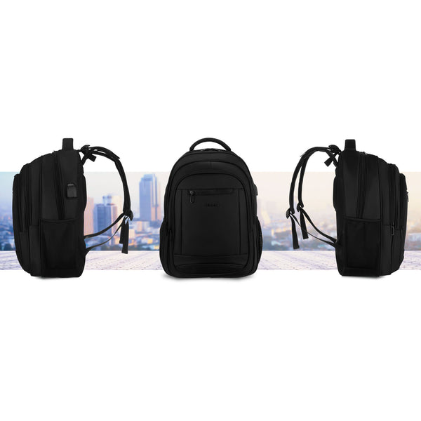 Vidutinis kuprinė unisex Peterson, juoda