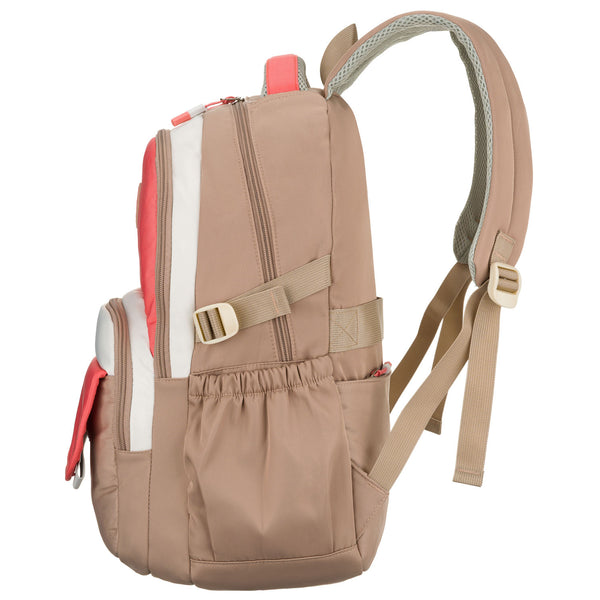 Vidutinė kuprinė moterims Peterson, smėlio-rožinė