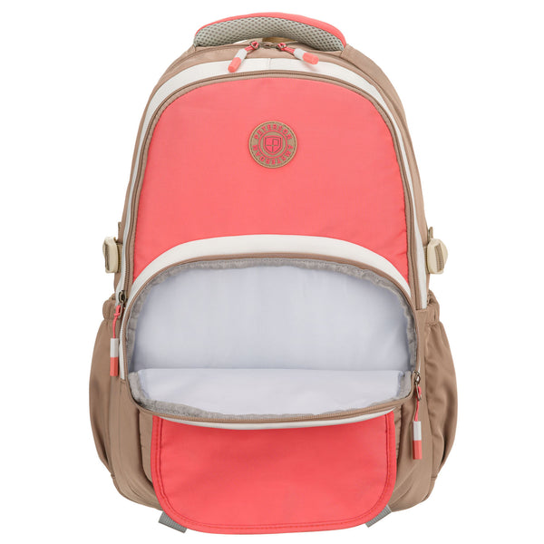 Vidutinė kuprinė moterims Peterson, smėlio-rožinė