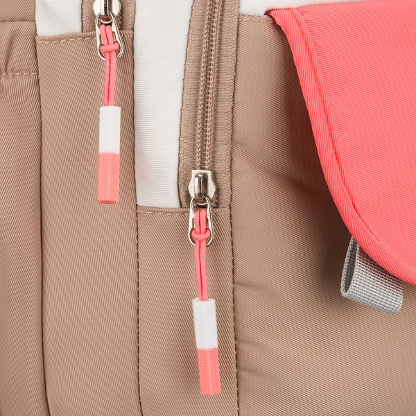 Vidutinė kuprinė moterims Peterson, smėlio-rožinė