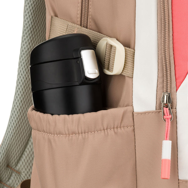 Vidutinė kuprinė moterims Peterson, smėlio-rožinė