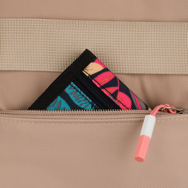 Vidutinė kuprinė moterims Peterson, smėlio-rožinė