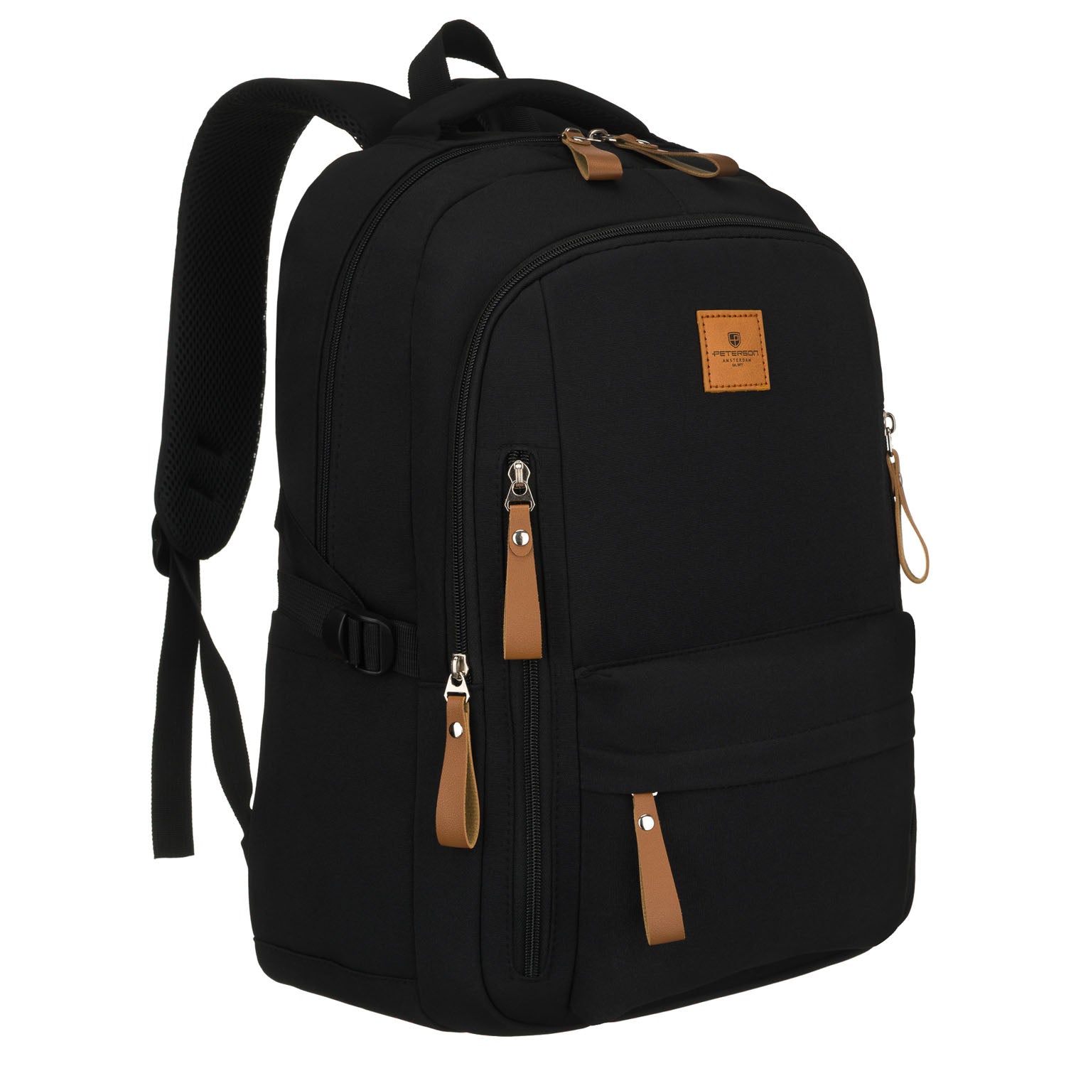 Vidutinė kuprinė vyrams Peterson, juoda