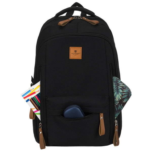 Vidutinė kuprinė vyrams Peterson, juoda