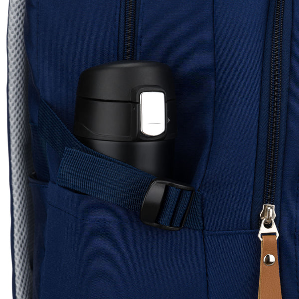 Vidutinė kuprinė unisex Peterson, tamsiai mėlyna