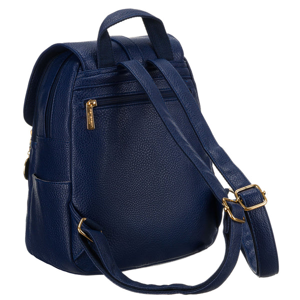 Moteriška ekologiškos odos kuprinė Peterson, mėlyna A01.