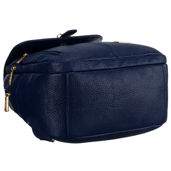 Moteriška ekologiškos odos kuprinė Peterson, mėlyna A01.