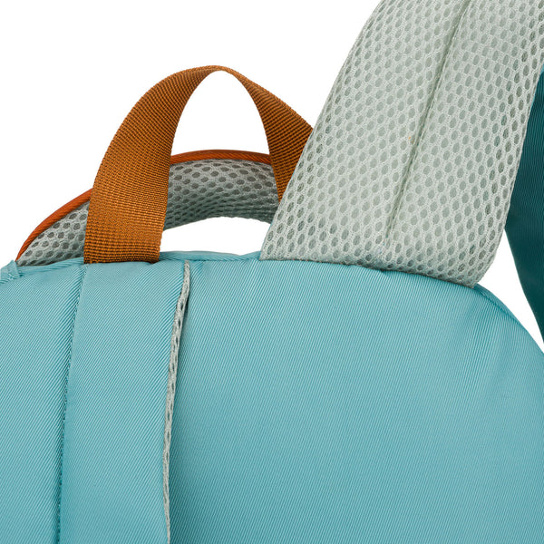 Vidutinė kuprinė unisex Peterson, mėlyna-oranžinė