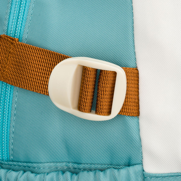 Vidutinė kuprinė unisex Peterson, mėlyna-oranžinė