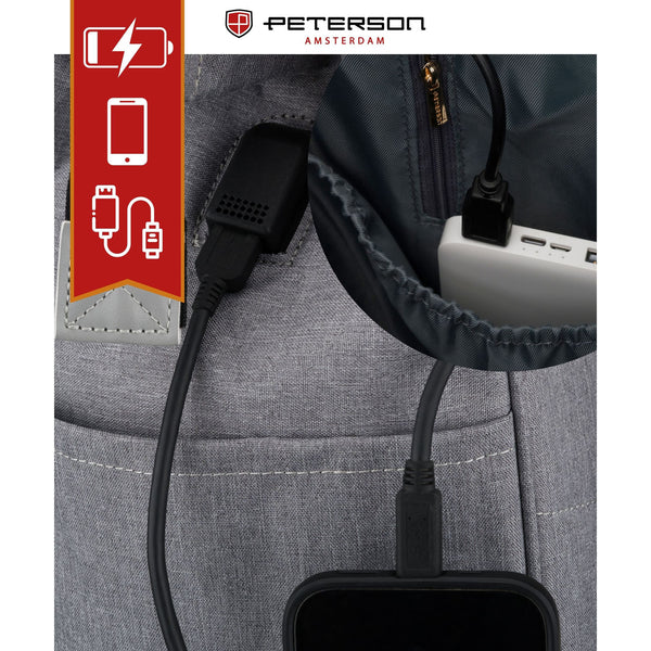 Kuprinė moterims Peterson, pilka K55