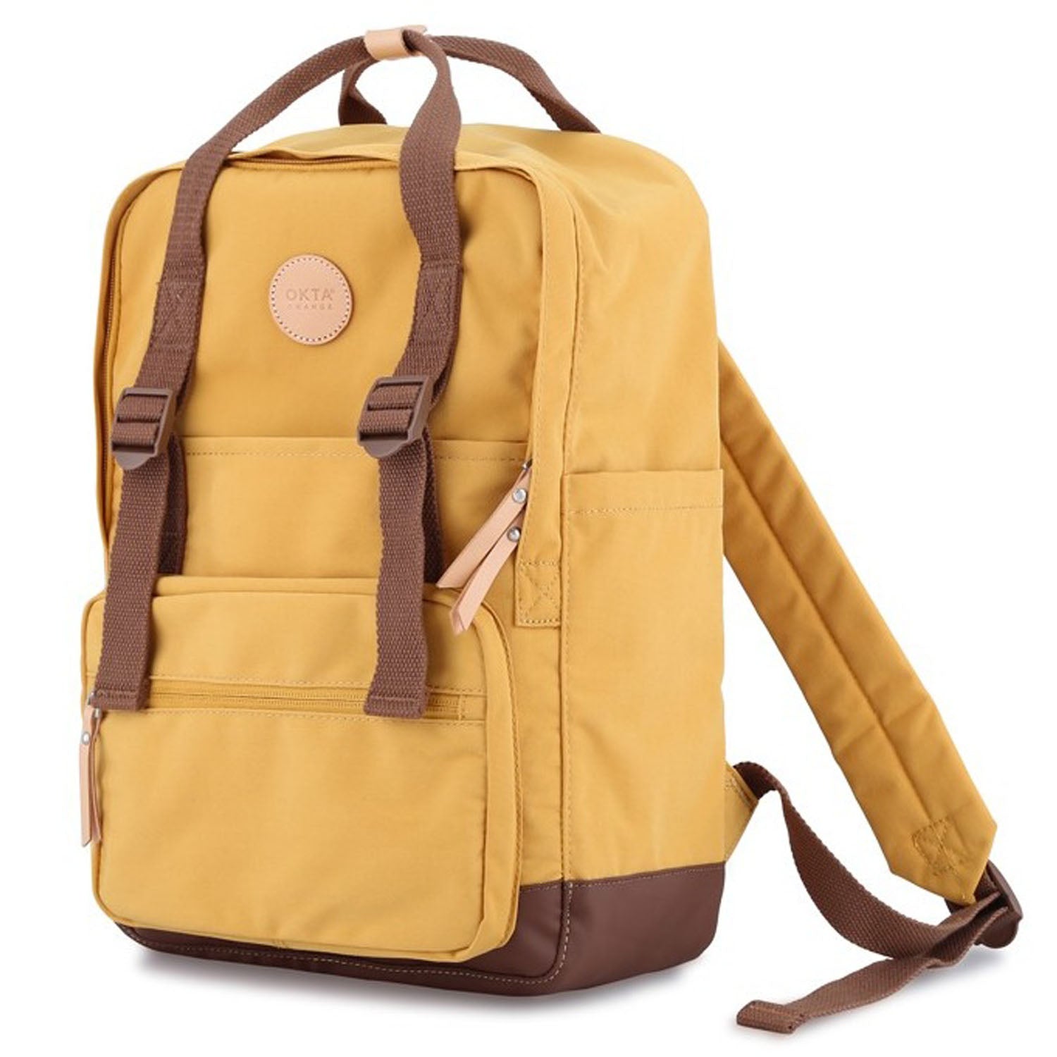 Miesto kuprinė su skyriumi nešiojamam kompiuteriui Himawari, geltonai ruda