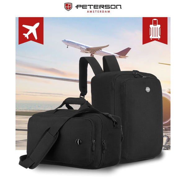 Kuprinė unisex Peterson, juoda K23