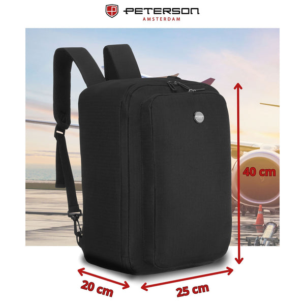 Kuprinė unisex Peterson, juoda K23