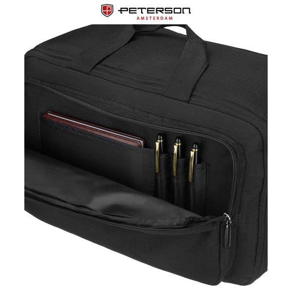 Kuprinė unisex Peterson, juoda K23