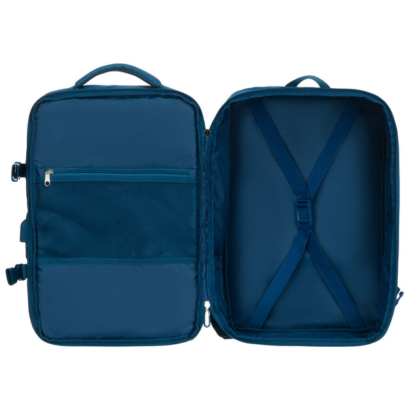 Vidutinė kuprinė unisex Peterson, mėlyna
