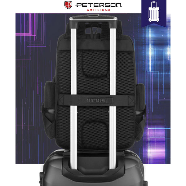 Kuprinė unisex Peterson, juoda K17