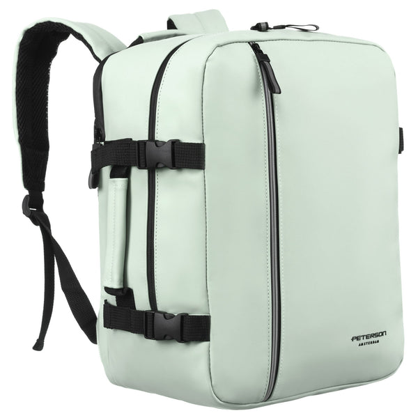 Vidutinė kuprinė unisex Peterson, šviesiai žalia