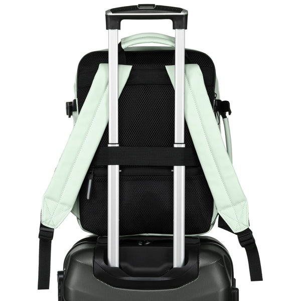 Vidutinė kuprinė unisex Peterson, šviesiai žalia