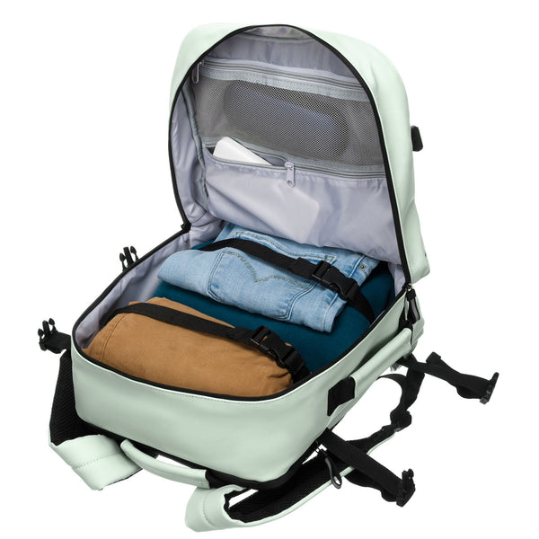 Vidutinė kuprinė unisex Peterson, šviesiai žalia