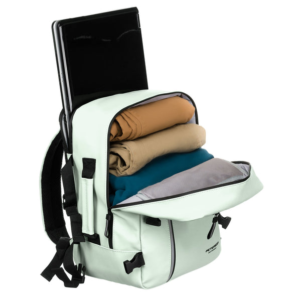 Vidutinė kuprinė unisex Peterson, šviesiai žalia