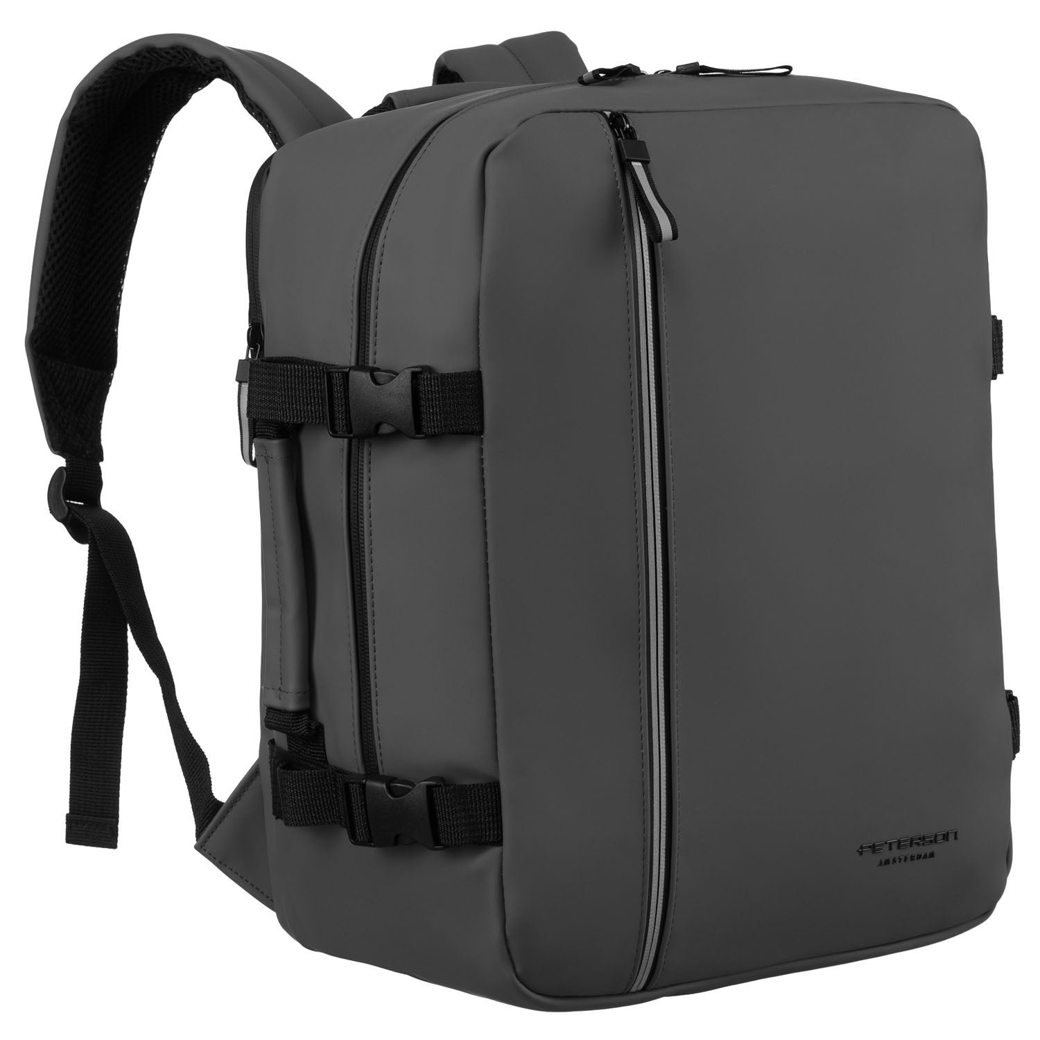 Didelė kuprinė unisex Peterson, pilka