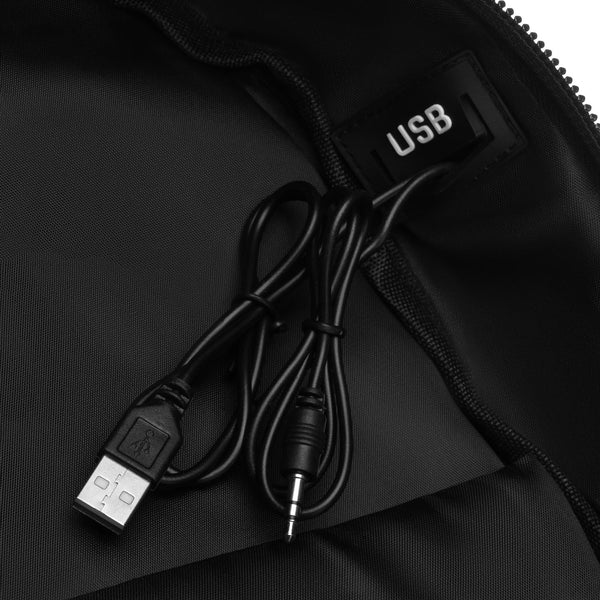 Vidutinė kuprinė unisex Peterson, juoda N515