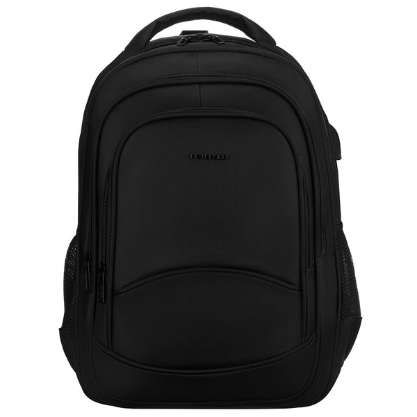 Vidutinė kuprinė unisex Peterson, juoda N515