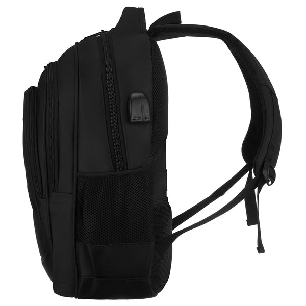Vidutinė kuprinė unisex Peterson, juoda N515