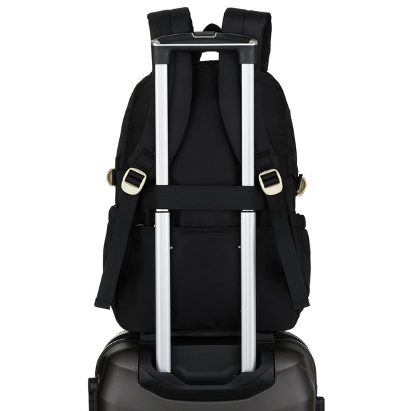 Vidutinė kuprinė unisex Peterson, juoda