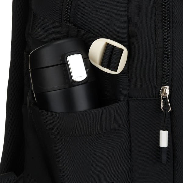 Vidutinė kuprinė unisex Peterson, juoda