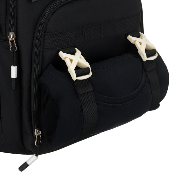 Vidutinė kuprinė unisex Peterson, juoda