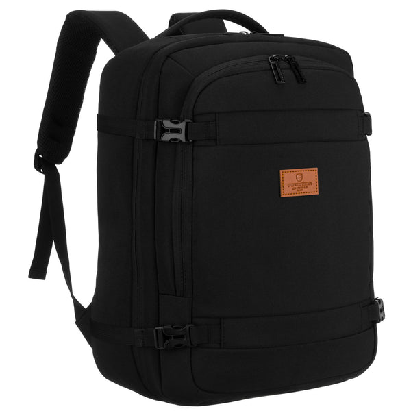 Vidutinė kuprinė unisex Peterson, juoda N516